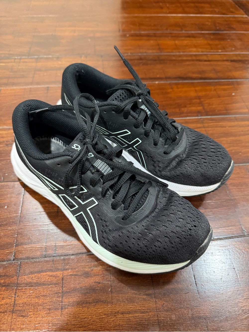 Asics Black & White Running Sneakers